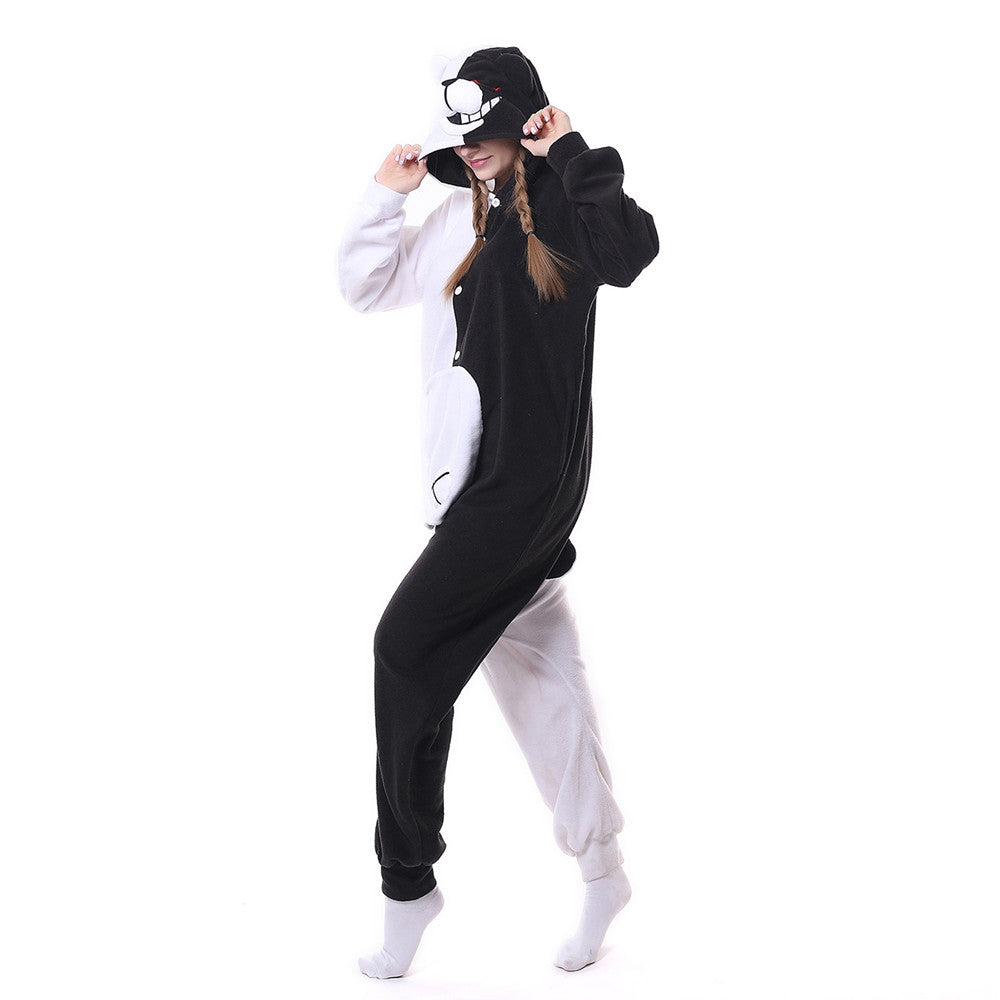 Adult Anime Danganronpa Monokuma Gloomy Bear Sleepwear Pyjamas Cosplay Costume Clothes