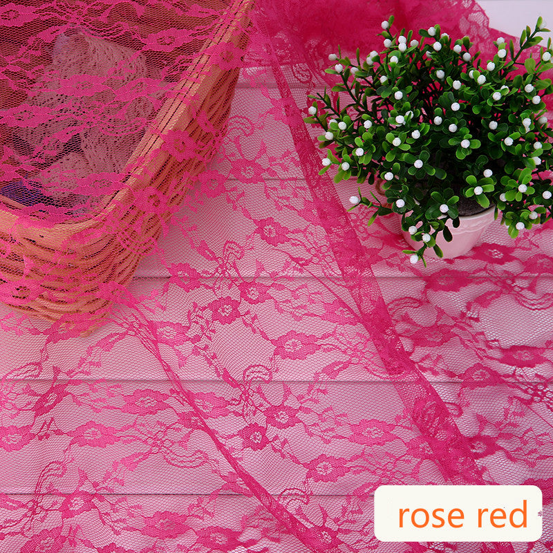 5m Lace Organza Fabric Gauze Wedding Dress DIY Handmade Materials Skirt Photography Stage Wedding Scene Layout Decor Colorful