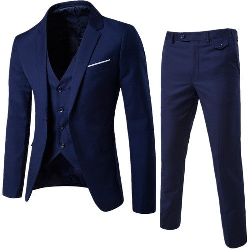 new plus size 6XL mens suits wedding groom good quality casual men Business Formal dress suits 3 peiece (jacket+pant+vest)