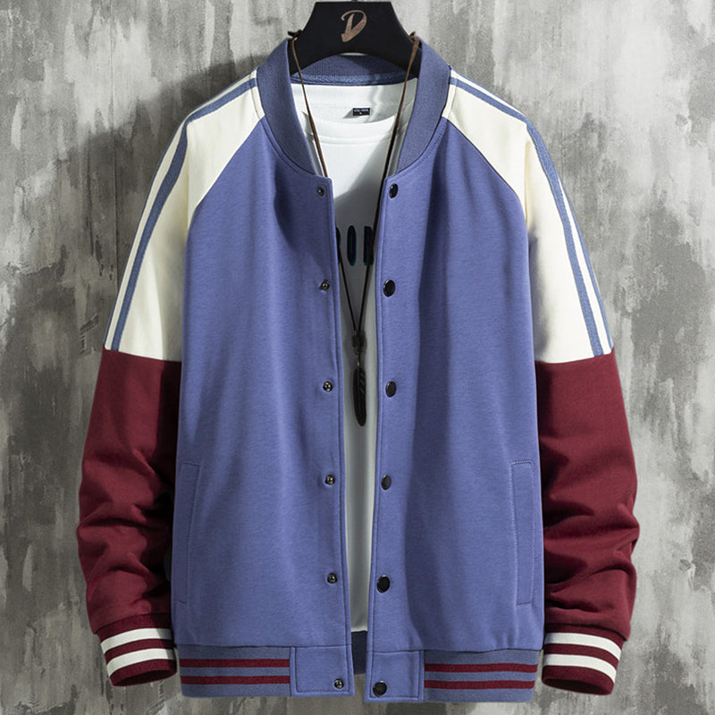2021 New Spring Fashion Patchwork College Style Harajuku Streetwear Casual Varsity Jacket Men Baseball Coats