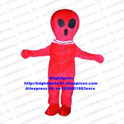 Red Alien Extra-terrestrial Intelligent Beings Saucer Man Saucerman Mascot Costume Adult Welcoming Banque Marry Nuptials zx2762