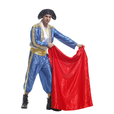 HUIHONSHE Adults Halloween Costumes Matador Costume Bull Fighter Cosplay Uniforms Spanish Bullfighters Dancing For Men