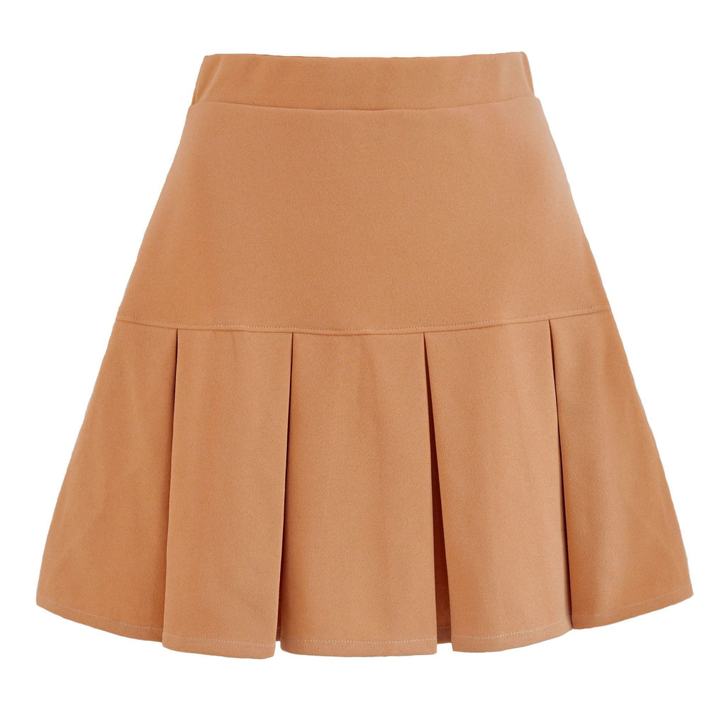 Foridol high waist pleated mini skirts womens autumn winter black casual skirts streetwear skirts bottoms 2021