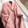 New Arrival 2022 Vintage Double-Sided Cashmere Alpaca Coat Loose Fit female belted Women&#39;s Long Woolen Coat