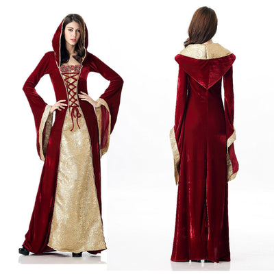 Halloween Female Costumes European Court Retro Queen Cosplay Costume Masquerade Party Evening Garment Christmas Carnival Dress