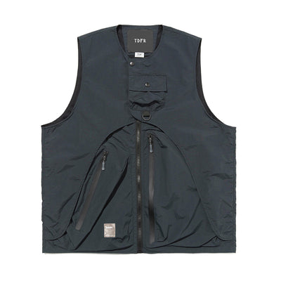 Pocket Cargo Vest Mens Streetwear Zipper Decoration Casual Safari Style Sleeveless Vest Men Top