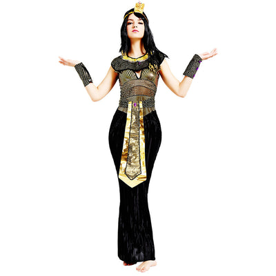 M-XL Ancient Egypt Egyptian Pharaoh Cleopatra Princess Costume Queen Of the Nile Cosplay Clothing Adult Halloween Fancy Dress