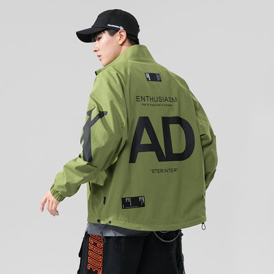 2022 Autumn Jacket Men Fashion Streetwear Hooded Korean Style Mens Bomber Jacket Coat Spring Wear Hip-Hop Male Cloth Trendy New
