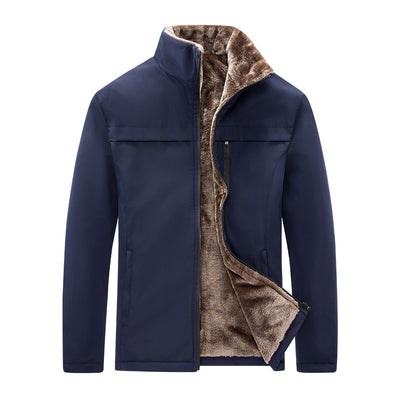 Winter Men Parkas Plus Velvet Stand-up Collar Thermal Jacket Linner Thicken Jacket Casual Overcoat Coats Man Jaqueta Masculina