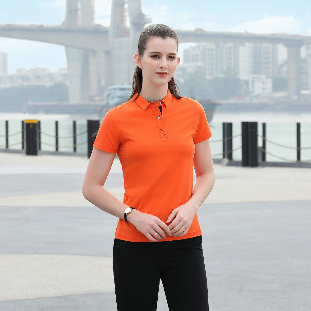 Summer Women&#39;s Casual Quick Dry T Shirt Solid Color Short Sleeve Breathable Tops Sportswear Workout Golftennis Tee T-Shirts 401S
