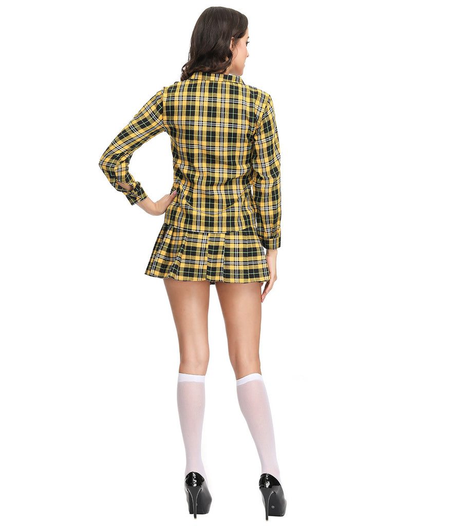 New Europe and America Fashion School Student Plaid Skirt Costume Cosplay School Girls Uniform