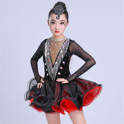 Latin Dance Dress Professional Costume For Girls Women Fringe Samba Costume Salsa/Ballroom/Tango/Cha Cha Competition Dresses