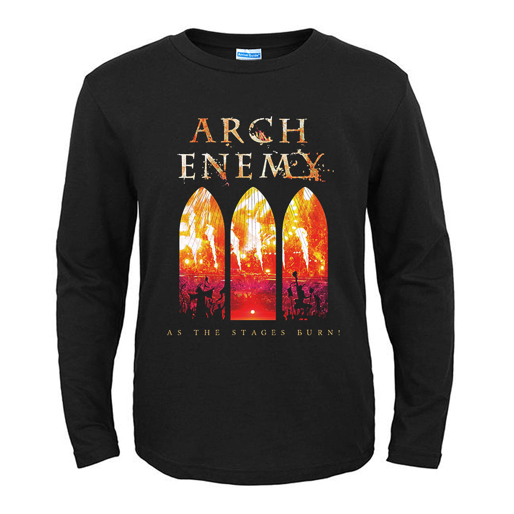 13 Designs Swedish Band Arch Enemy 3D Skull Knight Rock Brand Men Women Full Long Sleeve Shirt Heavy Metal Punk Illustration Tee