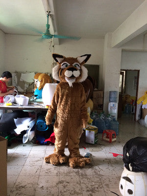 Halloween Carnival Advertising Long Fur tiger Mascot Costume Suits Wolf Cosplay Party Game Dress Adults Size