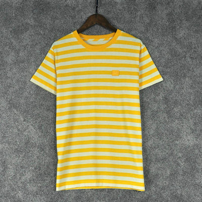 Women T-Shirt Summer Short Sleeve O-Neck Loose Striped High Street Chic Stunning Fashion Cozy