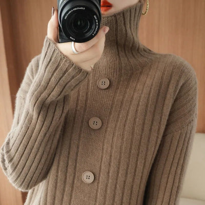 Women&#39;s Turtleneck Warm Sweaters Fall Winter Long Sleeve Knitted Pullover Korean New Casual Loose Oversized 4xl Bottoming Jumper