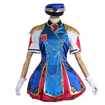 Custom size Lovelive sunshine Aqours Happy party train You/Riko/Mari/Kanan/Yoshiko/Ruby/Dia/Kunikida/Chika cosplay costume dress