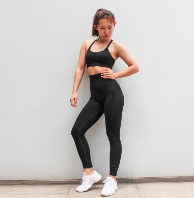 Women Tracksuit Solid Yoga Set Seamless Running Fitness Jogging Yoga Bra Leggings Sports Suit Gym Sportswear Workout Clothes