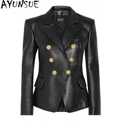 AYUNSUE Women&#39;s Fur Coat Spring Autumn Real Genuine Leather Jacket Women Clothes 2022  Sheepskin Coat Korean Jackets Femme