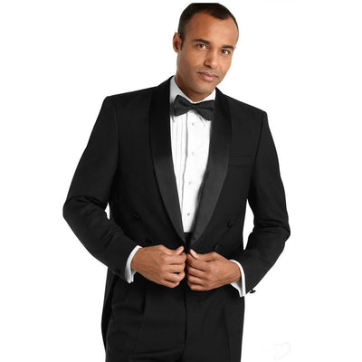 High Quality Italian Tuxedo Blazer Black Groomsmen Slim Suits 2 Pieces Wedding Men Suit For Male Groom Tuxedos Jacket+Pants+Tie