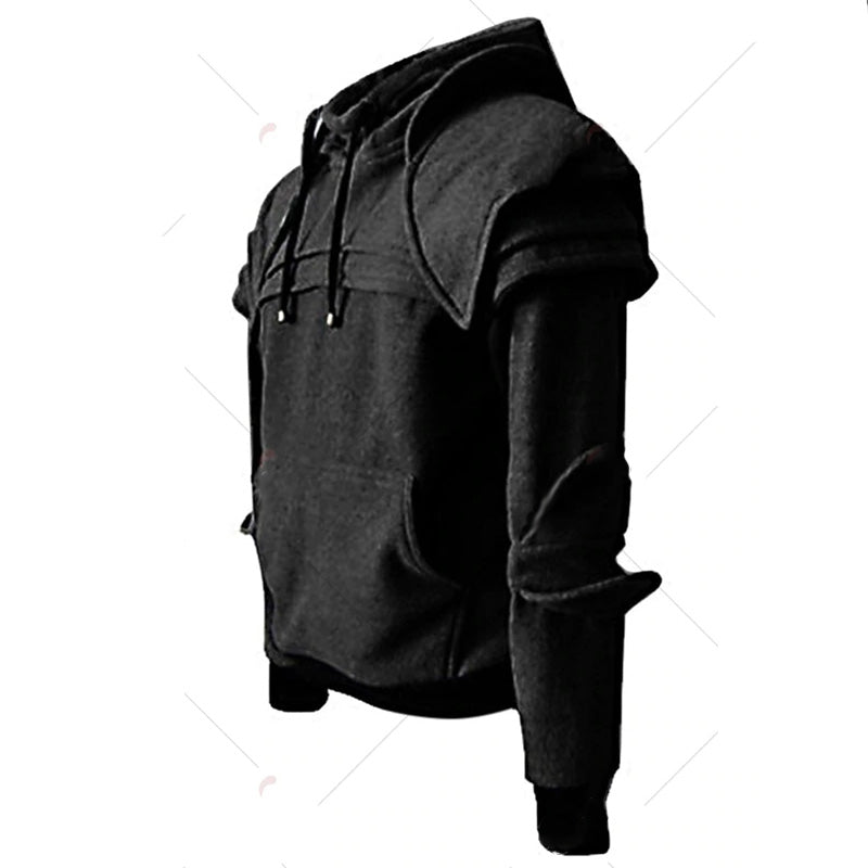 2021 Mens Outdoor Running Jacket Knight Mask Sweatshirt Hoodie Jacket Coat Retro Sweater Tops Windproof Hiking Jacket M-XXL