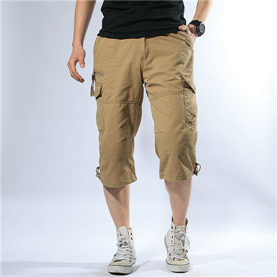 S-5XL 2021 New Summer Mens Cargo Shorts Fashion Pocket Baggy Army Military Outdoor Short Pants Plus Size Clothing High Quality