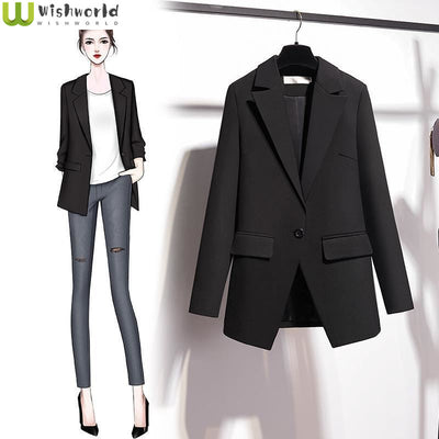 Suit Women&#39;s Coat 2022 New Spring and Autumn Korean Version Fashionable Slim Large Western Style Casual Elegant Women&#39;s Coat