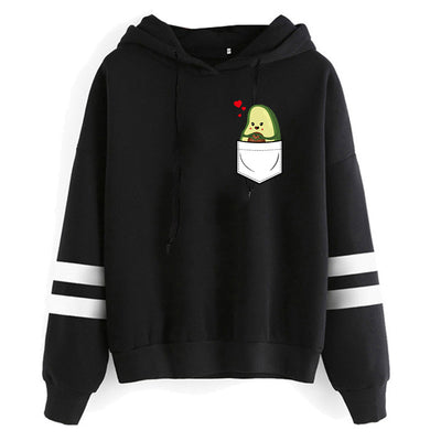 2021 Hoodie Dropshipping Avocado Oversized Sweatshirt Clothes Long Sleeve Fashion Pullover Hooded Kawaii Women Tops Autumn