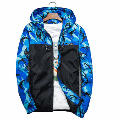 Sea Doo Seadoo Moto 2021 Men's New Camouflage Stitching Windbreaker Casual Jacket Coat Hooded Popular Sportswear Comfortable Top