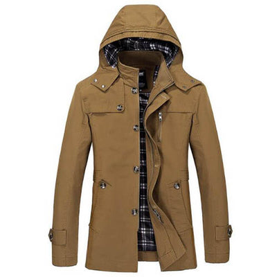 New Trench Coat Designer Spring Autumn Casual Cotton Slim Fit Windbreaker Jacket Male Long Jackets Coat Men casaco masculino