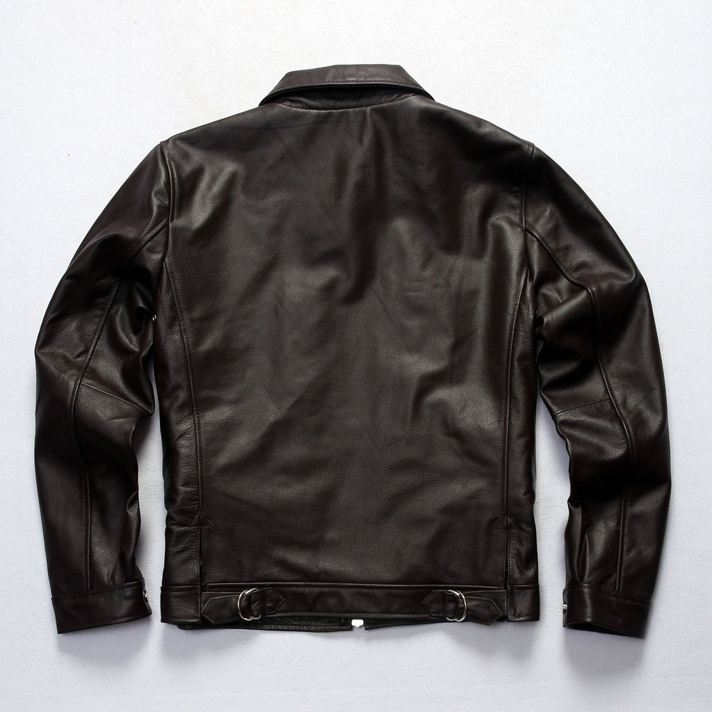 BU20 Read Description! Asian Size Excellent Cow Leather Winter Jacket Men&#39;s Classic Cowhide Leather Coat