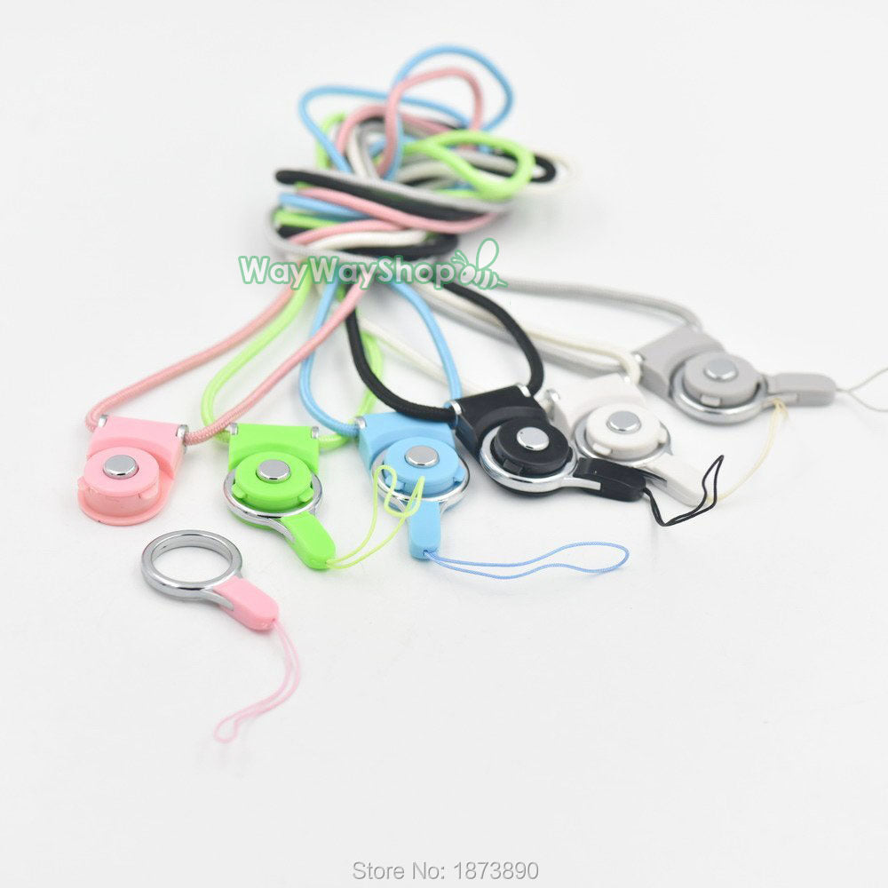5 30 PCS 35&quot; 86mm Detachable Strap Lanyard Hook Clip For Cell Phone Mp3 ID Card Holder Reel Mix color