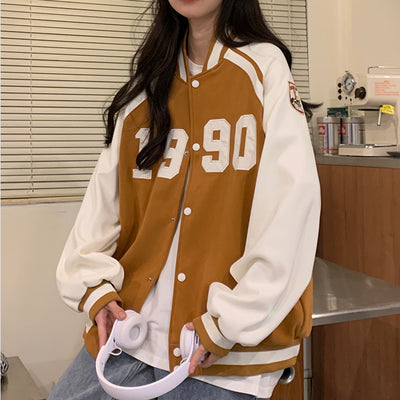 Bomber Women Jackets Vintage New Fashion Female Clothing Spring Autumn Streetwear Harajuku Baseball Coats Elegant Casual Trench