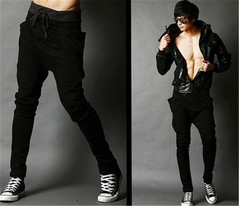 Men&#39;s Slim Fit Casual Pants Sports Pants Men&#39;s Pockets Fashion Sports Street Style Pants Boys&#39; Hip Hop Pants