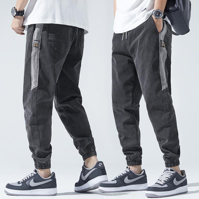 Spring and Autumn Harajuku Korean Style Clothes 2000s Streetwear Baggy Cargo Stylish Casual Work Jogger Male Denim Pants Male