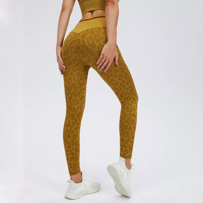 Women New Seamless Leopard Leggings Sexy High Waist Printed Legging Workout Push Up Elastic Leggins Skinny Femme