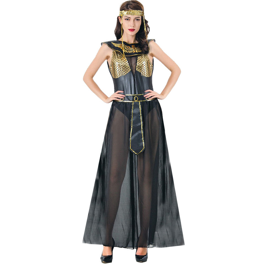 Halloween Ancient Egypt Queen Costume Fancy Dress Egyptian Cleopatra Cosplay Costumes Sexy Greek Goddess Princess Dress Up