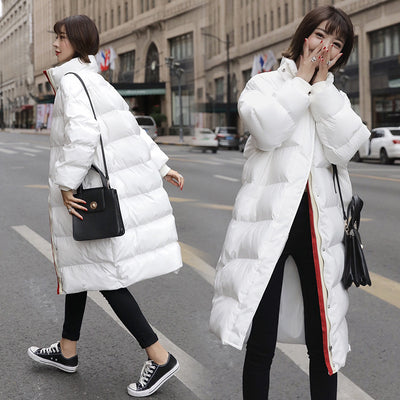 2021 Sale New Arrival Polyester No Slim Bow Winter Clothes Cotton Woman Pregnant Bread Serve Cotton-padded Loose Easy Jacket
