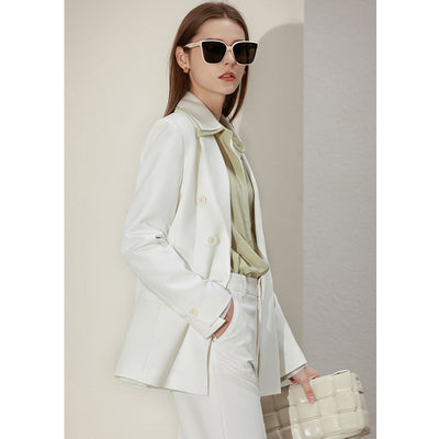 Amii Minimalism Spring Blazer For Women Office Lady Coats and Jackets Solid Business Casual Suit Coat Female Outwear 12240121