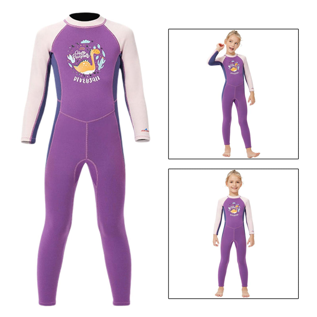.5 Junior Wetsuit Thermal UV Long Sleeves Swimsuit Diving suits Kayak for Boys Girls Sports Fishing Surfing Water