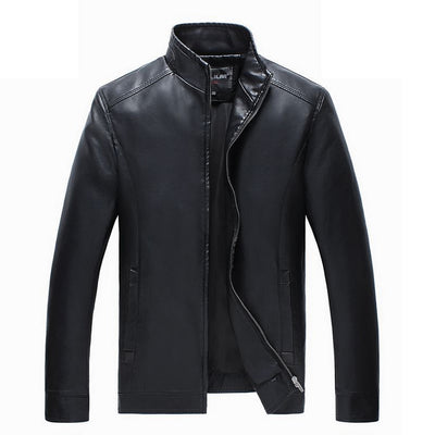 Winter Brand PU Leather Jacket Men Black Motorcycle 2021 Faux Fur Leather Jackets Overcoat Jaqueta Male Jacket Coat 4XL 5XL 50