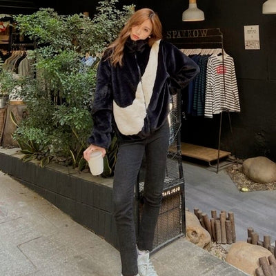 Faux Fur Coat Winter Women 2021 Autumn and Winter New Imitation  Fur Lamb Fur Short Plush Jacket