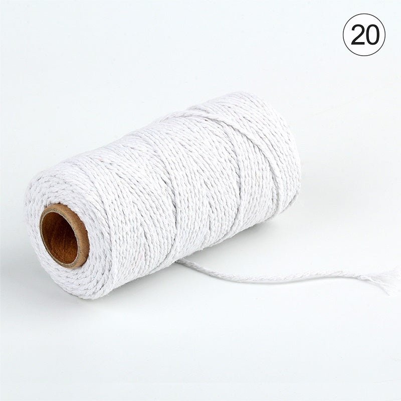 2mm Cotton Baker Rope 100Meters/Roll Twine for Handmade Accessories Wedding Party Decoration Gift DIY Wrapping 5Rolls