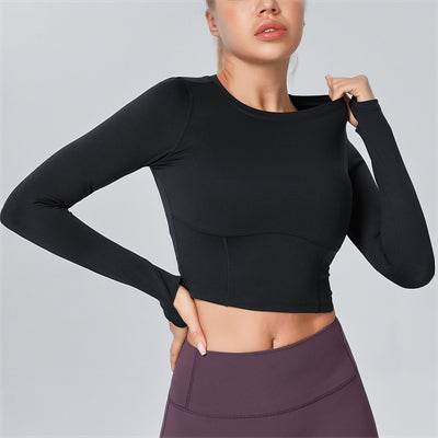 Yoga Woman T-Shirts Full Sleeve Women'S Fitness Fashion Sports Accessories Shirt Women'S Clothing Home Gym B40055