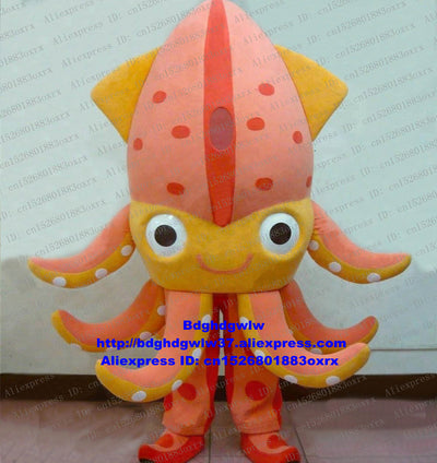 Pink Octopus Devilfish Octopi Cuttlefish Inkfish Sepia Squid Calamary Mascot Costume Adult Department Store Thanks Will zx2371