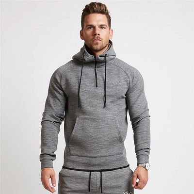 Running Jacket Men Hooded Hoodies Sportswear Outdoor Sport Jacket Mens Run Jogging Sweatshirt Slim Fit Pullover