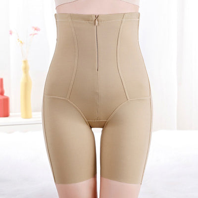 Shaping Pants High Waist Seamless Abdominal-Shaping Hip-Lifting Girdling Skinny Leg Breasted Invisible Zipper Hip-Lifting Boxer