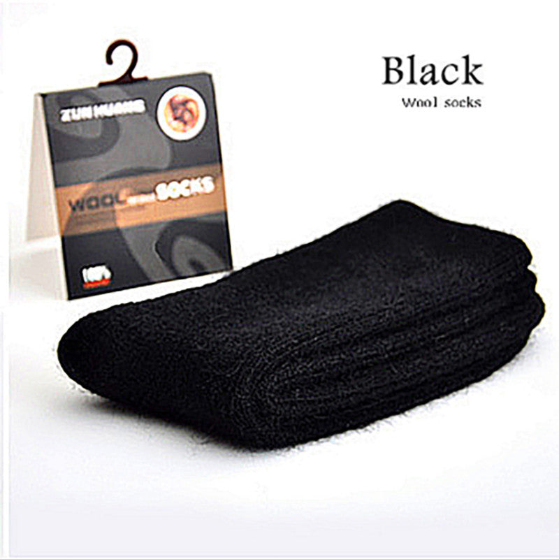 New Men&#39;s Super Thick Merino Wool Socks High Quality Big Size Men Wool Socks Soild Color Brand Winter Warm Wool Socks 3pair=1lot
