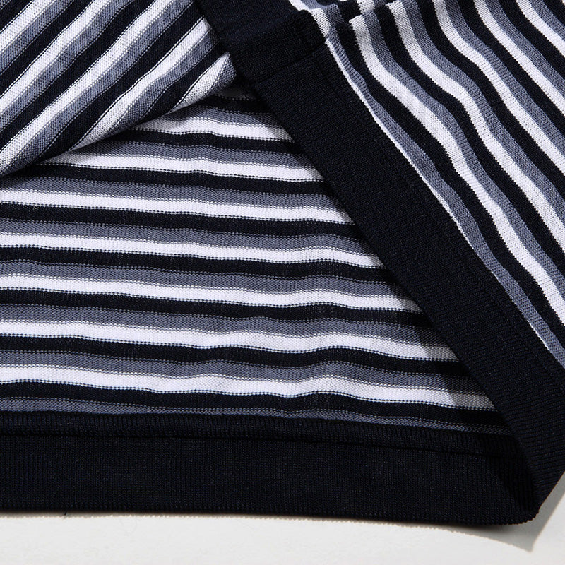 2022 New Brand Casual Summer Striped Short Sleeve Dress Fashions Polo Shirt Men Poloshirt Jersey Luxury Mens Polos Tee Shirts