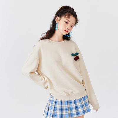 SEMIR Sweatshirt Women Short 2021 Early Autumn New Design Sense Solid Tops Girls Trend Ins White Hoodies